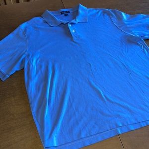 Lands' End | Shirts | Mens Lands End Xl Short Sleeve Blue Polo Shirt ...